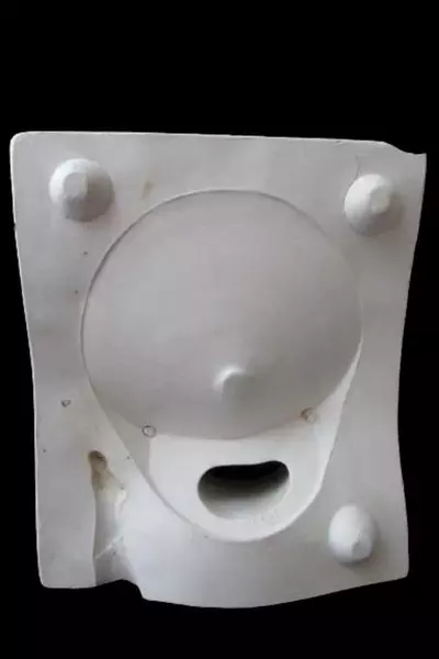 Vintage Jamar Mallory Ceramic Slip Casting Mold F-189 Father Christmas Skirt 2pc