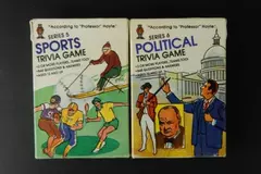 Lot of 2 Vintage According to Professor Hoyle Pocket Trivia Card Game Series 5-6