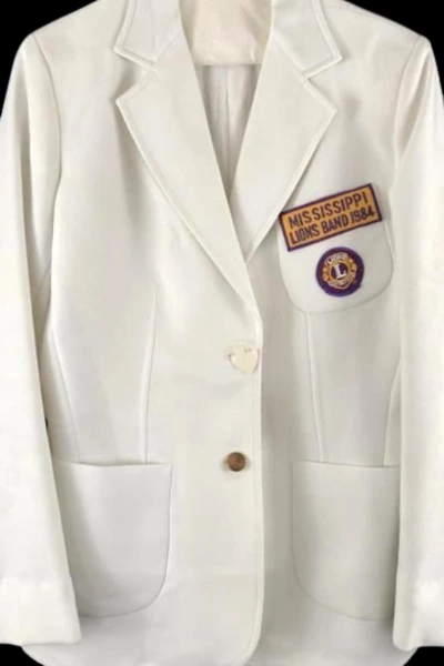 Vintage 1984 Mississippi Lions Int Band Blazer Women's Large White 
