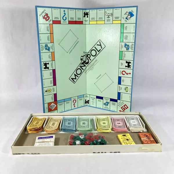 1985 Parker Brothers Monopoly Game for Parts