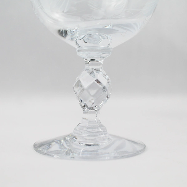 Set Of 3 Morgantown Crystal Champagne Tall Sherbet Glasses 7689-1