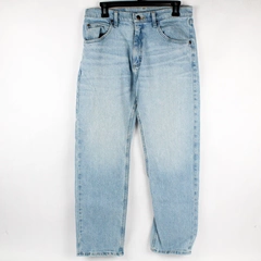 Wrangler Straight Jeans Men's W31 L30, Light Wash Blue Cotton Stretch