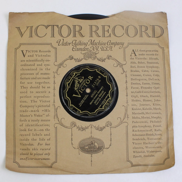 Johnny Marvin Sweetheart O' Mine/Angel 78 RPM Record No. 21376