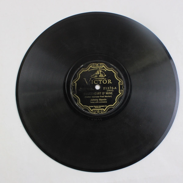 Johnny Marvin Sweetheart O' Mine/Angel 78 RPM Record No. 21376