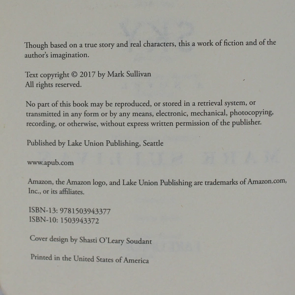 Beneath a Scarlet Sky by Mark Sullivan 2017 Paperback