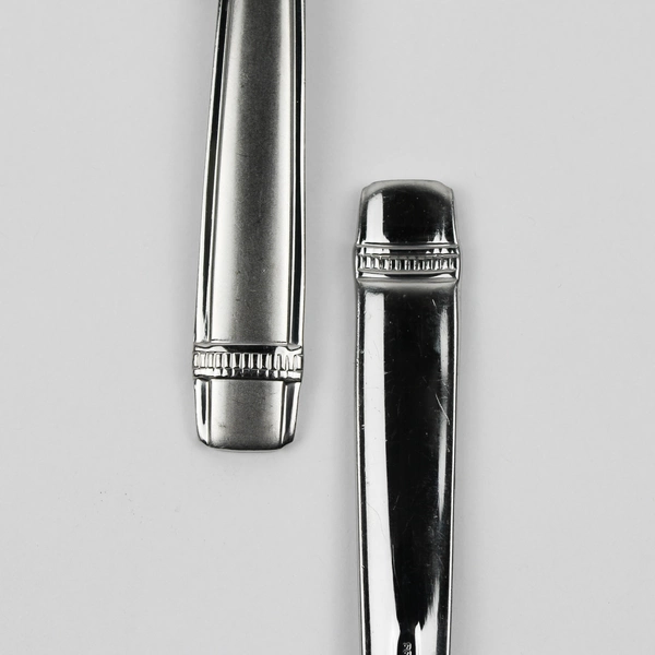 A Lot of 3 Reed & Barton 18/8 Stainless Durham-Matte Oval Soup Spoons 7 Inches