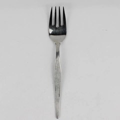 Noritake Linden Pattern 18/8 Stainless Cold Meat Serving Fork 8.5 Inches 