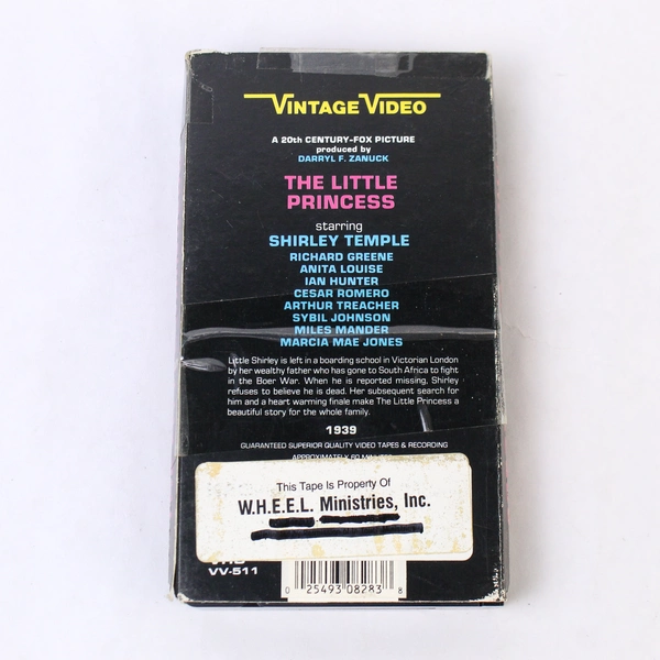 Shirley Temple The Little Princess VHS 20th Century Fox Vintage Classic