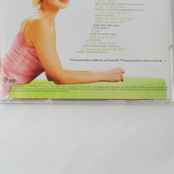 Lot of 2 Vintage Faith Hill CDs Breathe 1999 & Faith 1998 - Pre-Owned