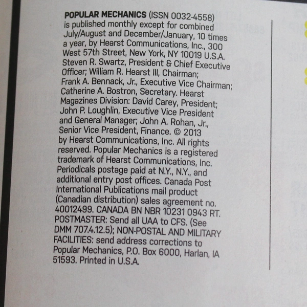 Lot Of 6 Popular Mechanics Magazine Dec/Jan March April May June July/Aug 2014