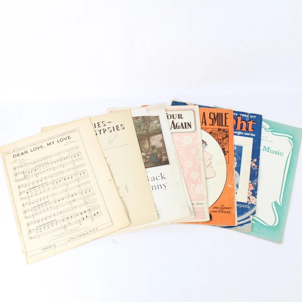 Lot Of 7 Vintage Sheet Music 1920 To 1925