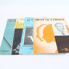 Lot Of 4 Vintage Sheet Music 1933 My Moonlight Madonna Orchids In The Moonlight