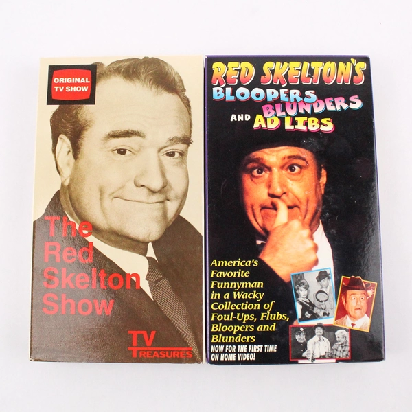 Lot of 2 Red Skelton VHS Tape Movies Red Skelton Show Bloopers Blunders