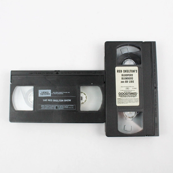 Lot of 2 Red Skelton VHS Tape Movies Red Skelton Show Bloopers Blunders