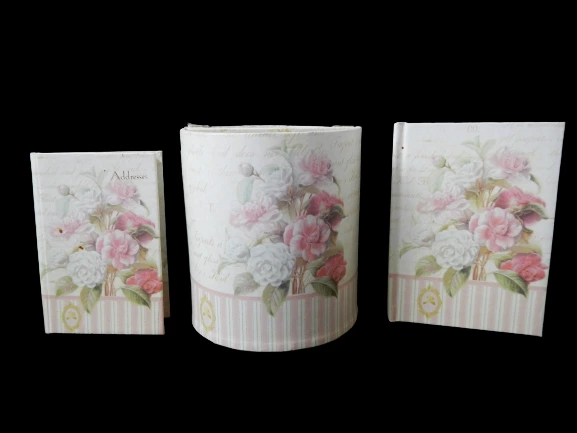 Tina Higgins Floral Address Book & Journal Set - Lot of 3 Desk Accessories