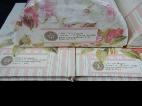Tina Higgins Floral Address Book & Journal Set - Lot of 3 Desk Accessories