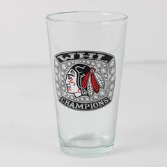 Portland Winterhawks WHL Champions Clear Drinking Glass 5.75" Tall