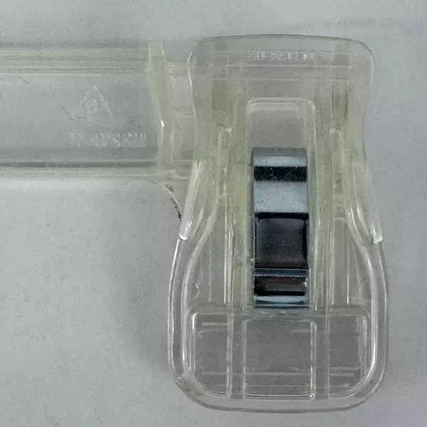 Lot of 10 Retail Pants Hangers Clips Standard Adult Size Clear Plastic Metal 