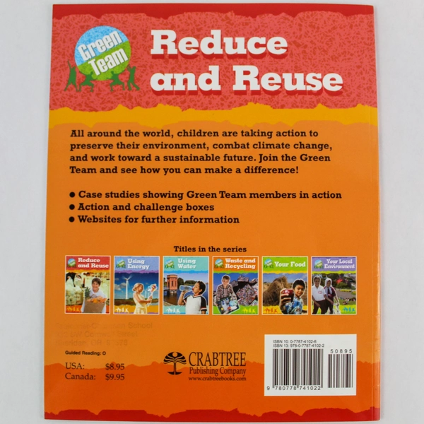 Reduce and Reuse by Sally Hewitt Paperback Book Crabtree Publishing 2009