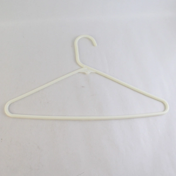 Lot of 10 Tubular White Hangers Standard Size for Closet Storage Organization