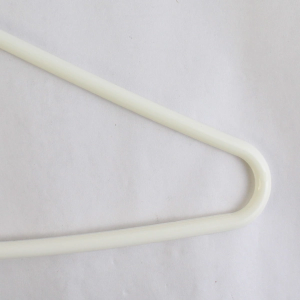 Lot of 10 Tubular White Hangers Standard Size for Closet Storage Organization
