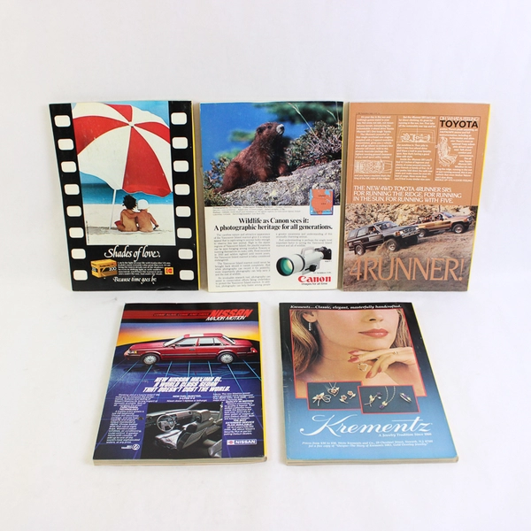 Vintage Lot of 5 National Geographic Magazines July Aug Sept Nov & Dec 1984