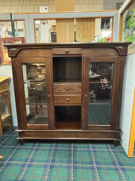 Uhuru Dark Wood Cabinet Display Case China Cabinet 