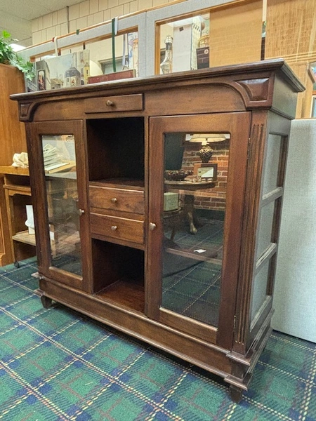 Uhuru Dark Wood Cabinet Display Case China Cabinet 