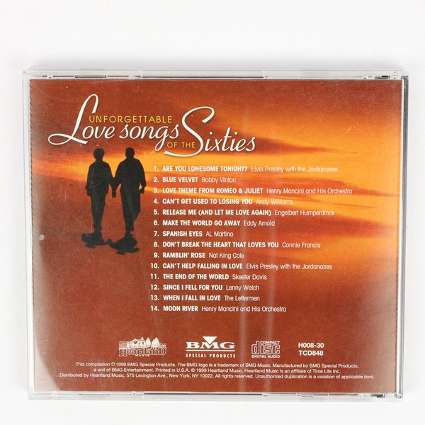 Unforgettable Love Songs Of The Sixties Various Artists 1999 Music CD