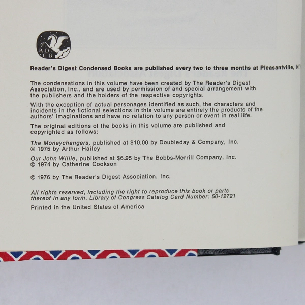 Reader's Digest Condensed Books Best Sellers 1976 HC Features 2 Novels 