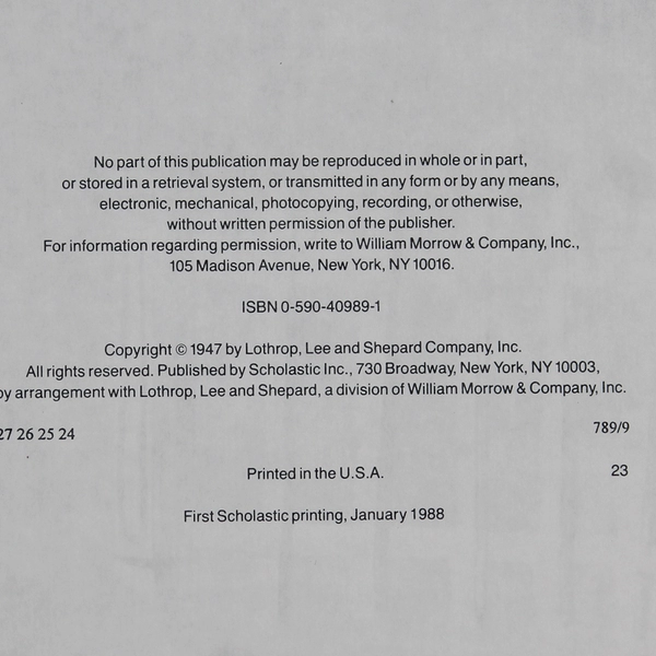 Vintage White Snow Bright Snow A 1988 Paperback by Alvin R. Tresselt 