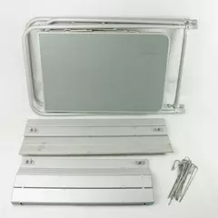 Mountain Summit Gear Roll Top Kitchen Table Portable Weather-Resistant Aluminum 