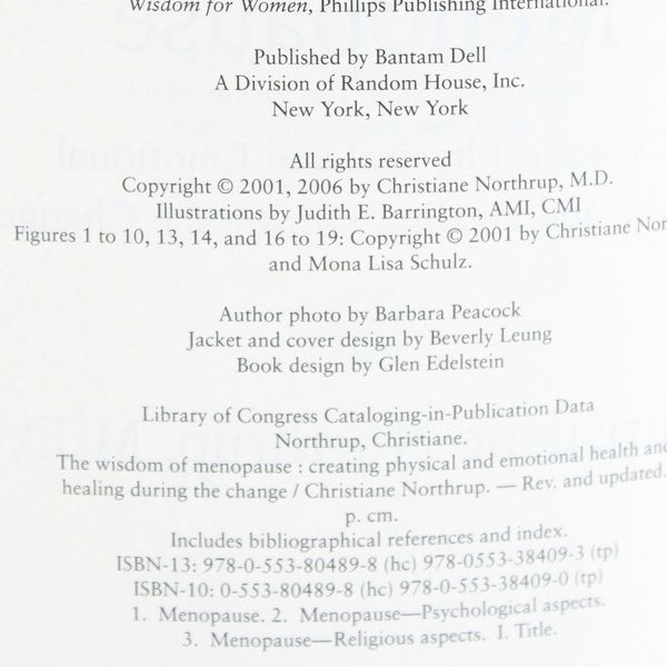 The Wisdom of Menopause by Christiane Northrup 2006 Paperback Revised Edition