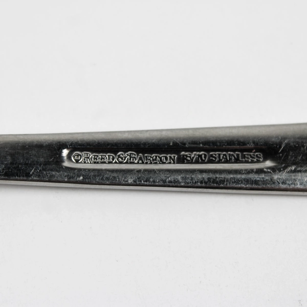 Lot of 2 Reed & Barton Longwood 18/10 Stainless Soup Spoons 7 inches