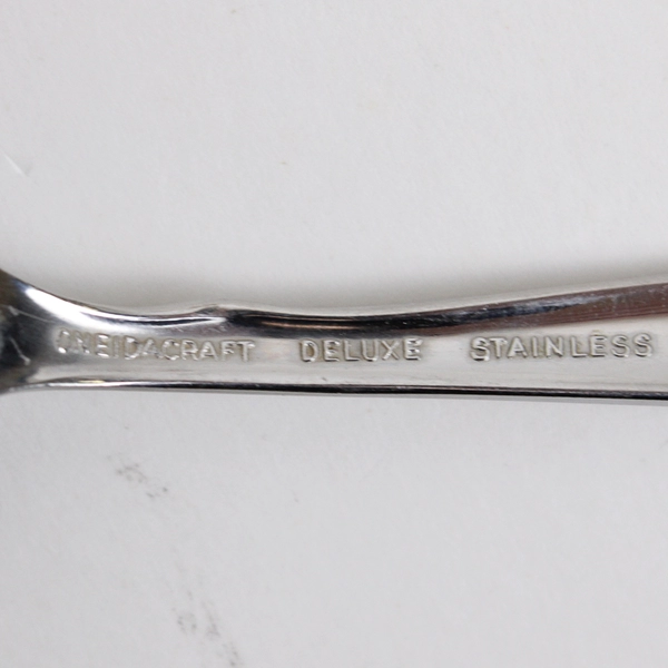 Lot of 5 Oneida Delmar-Taper Teaspoons Stainless Steel Glossy Finish