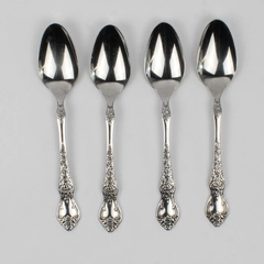 Set of 4 International Silver La France Oval Soup Spoons Stainless 7.25 Inches