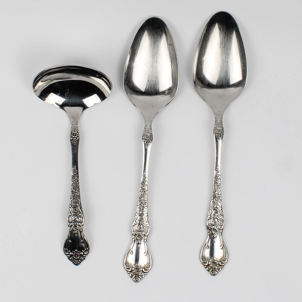 Lot of 3 International Silver La France Serving Pieces 2 Serving Spoons 1 Ladle