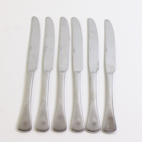 Lot of 6 Oneida Bellasana French Solid Knives Flatware Stainless Steel 18/0