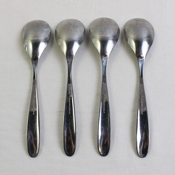 Lot Of 4 Cambridge Silver Alacarte (Stainless) Flatware Teaspoons 7" Long