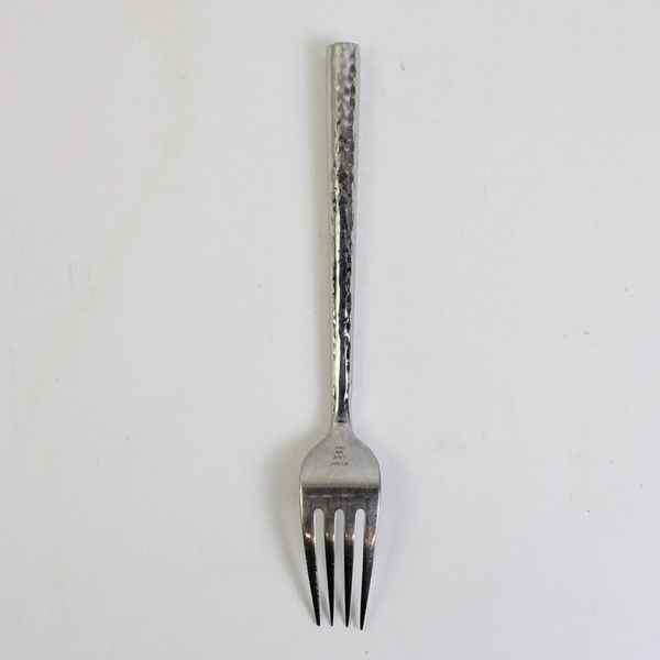 Michael Lloyd 18/8 Stainless Steel Solid Dinner Fork Boulder Pattern 8 Inches