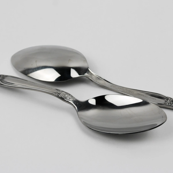 A Set of 4 Miracle Maid MMA2 Pattern Oval Soup Spoons Stainless Steel 6.75 Inch