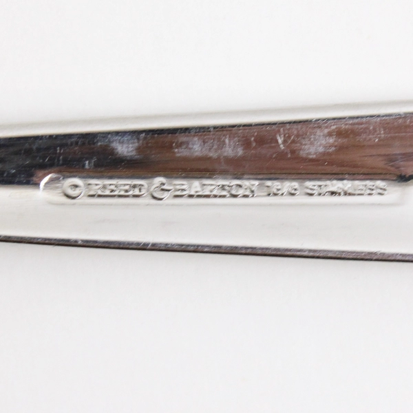 A Lot of 4 Reed & Barton 18/8 Stainless Durham-Matte Cold Meat Forks 9 Inches