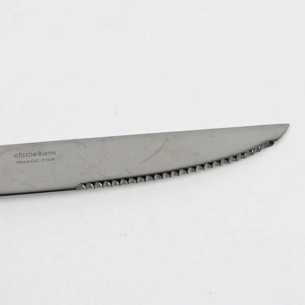 Reed & Barton Brookshire Stainless Solid Handle Steak Knife 9.75 Inches