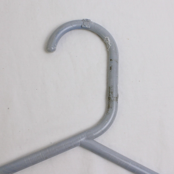 Lot of 10 Light & Dark Blue Plastic Clothes Hangers for Shirts and Pants