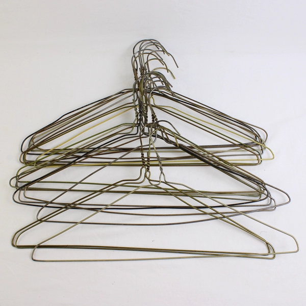 Lot of 20 Metal Wire Hangers for Clothing Shirts Standard Adult Size