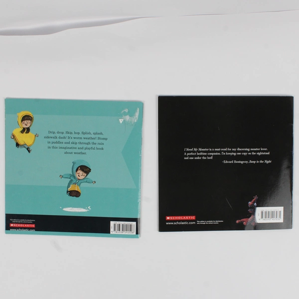 Lot of 2 Scholastic Books I Need My Monster & Worm Weather Paperback