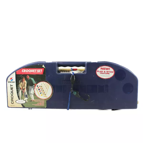 Sportcraft Croquet Set for 5 Players Vintage Wickets Carry Case
