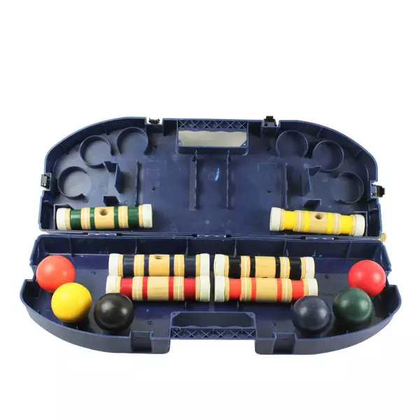 Sportcraft Croquet Set for 5 Players Vintage Wickets Carry Case