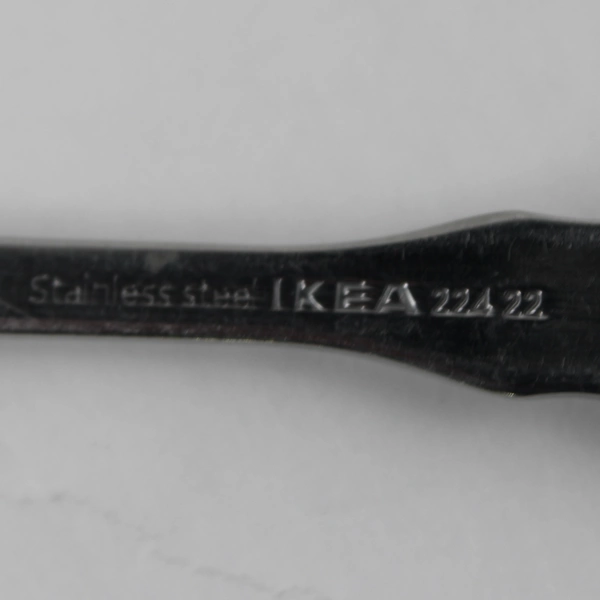 Lot of 5 Ikea Stainless Flatware Dinner Forks Unknown Pattern 8" Hard to Find 