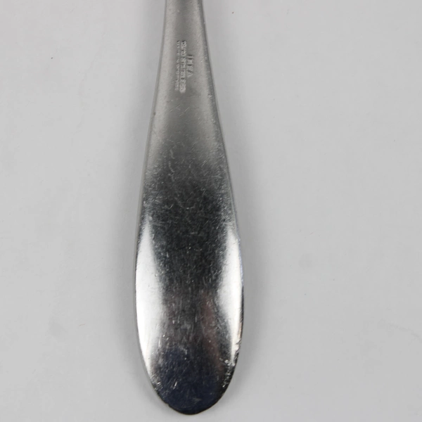 Lot of 5 Ikea 18/10 Stainless Solid Heavy Oval Soup Spoons Unknown Pattern 8"